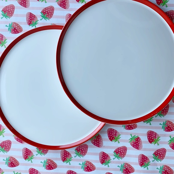 Vintage Waechtersbach Cherry Red Stripe Platter - Picture 2 of 7